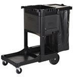 Executive Janitorial Cleaning Cart - Traditional