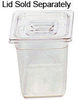 A Picture of product RCP-106P00CLR Cold Food Pan, 1/6 Size. Clear Color.