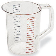 Rubbermaid® Commercial Bouncer® Measuring Cup, 2qt, Clear