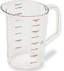 A Picture of product RCP-321800CLR Rubbermaid® Commercial Bouncer® Measuring Cup, 4qt, Clear