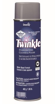 Twinkle® Stainless Steel Cleaner & Polish, 17oz Aerosol, 12/Carton