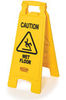 A Picture of product 965-073 Rubbermaid® Commercial “Caution Wet Floor” Floor Sign, Plastic, 11 x 1 1/2 x 26, Bright Yellow