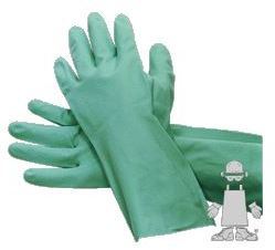 Gloves. Nitrile, Flock Lined, Green Color, 15 Mil Thickness, Medium Size.  1 Pair/Bag, 12 Dozen/Case, 144 Pairs/Case.